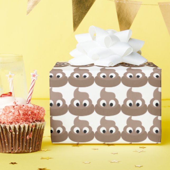 POOP FUNNY BIRTHDAY WRAPPING PAPER (Birthday Party)