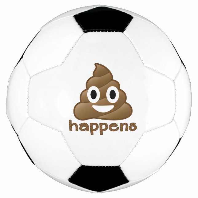 Poop Happens Emoji Football (Front)