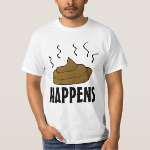 POOP HAPPENS FUNNY MENS T-SHIRTS