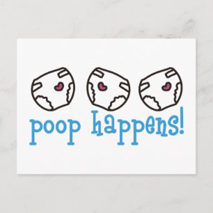 Poop Happens Postcard