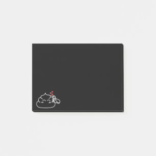Poop in Love - Brootsch the PooPoo Post-it Notes