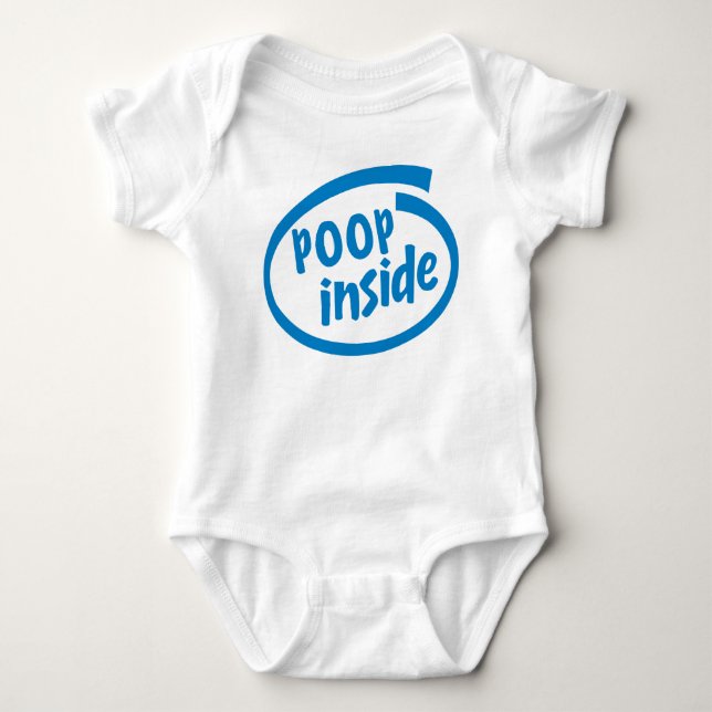 POOP inside Baby Bodysuit (Front)