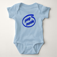 Poop Inside Funny Baby Infant Creeper Humour