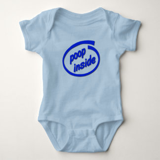 Poop Inside Funny Baby Infant Creeper Humour