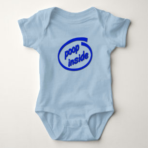 Poop Inside Funny Baby Infant Creeper Romper