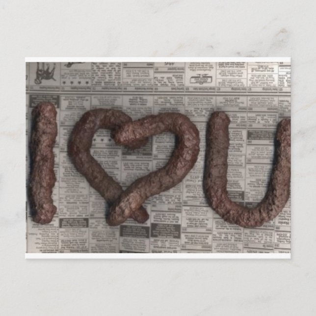 Poop Love Postcard (Front)