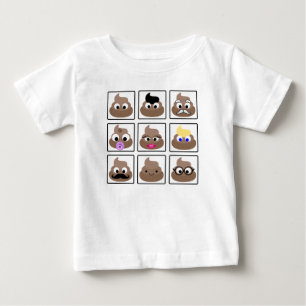 Poop Many Faces Baby T-Shirt