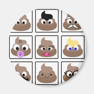 Poop Many Faces Magnet