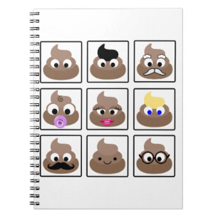 Poop Many Faces Notebook