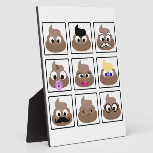 Poop Many Faces Plaque