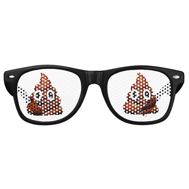 POOP NOVELTY PARTY SUNGLASSES FUNGLASSES (Front)