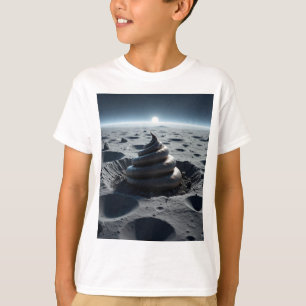 poop on the moon T-Shirt