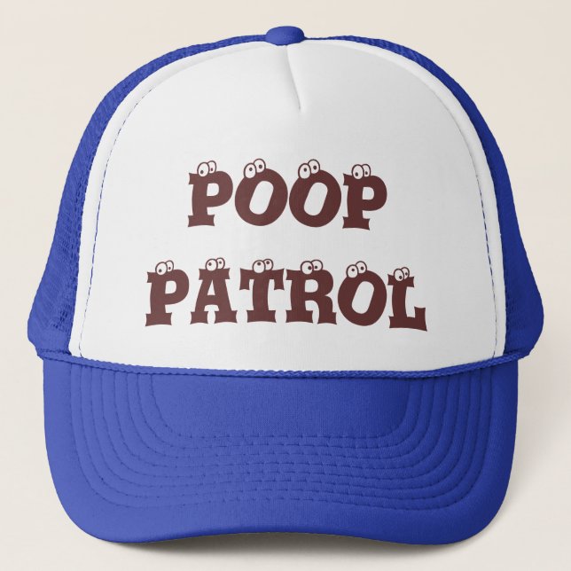 POOP PATROL - Customisable Cap (Front)