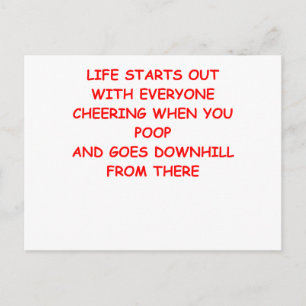 POOP POSTCARD