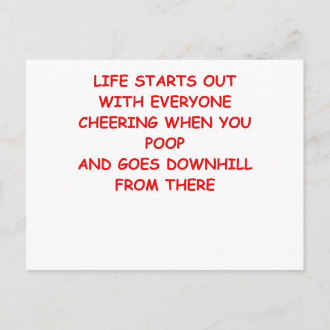 POOP POSTCARD (Front)