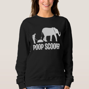 Poop Scooper Animal Keeper Zoo Keeper Animal Zool Sweatshirt