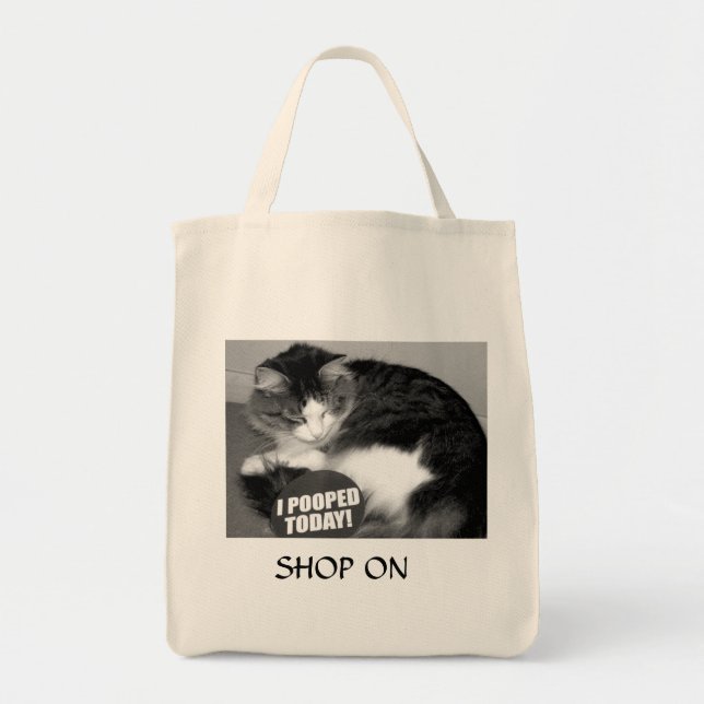 Pooped shopping tote (Front)