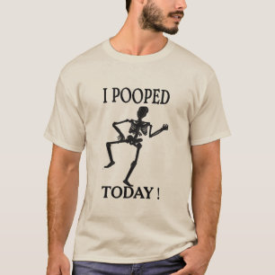 pooped today poop fart joke funny poop shirt