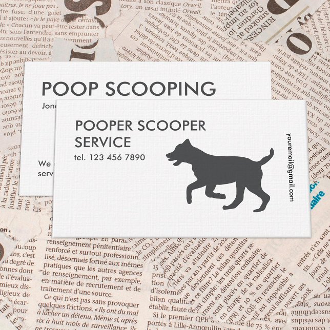 Pooper Scooper Business Card (Pooper Scooper Business Cards)