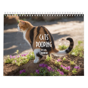 Pooping Cats Calendar 2026