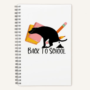 Pooping Dog Back to School Spiral Notebook