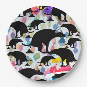 Pooping Dog Birthday Party Paper Plate