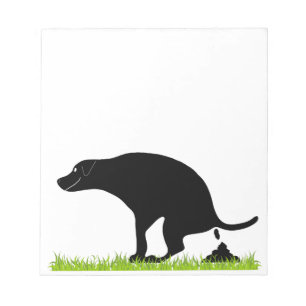 Pooping Dog Notepad
