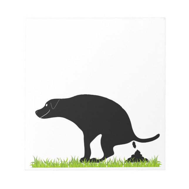 Pooping Dog Notepad (Front)