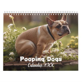 Pooping Dogs Calendar 2026