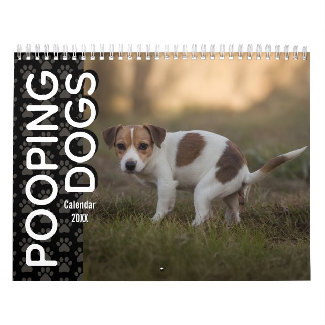 Pooping Dogs Calendar 2026 (Cover)
