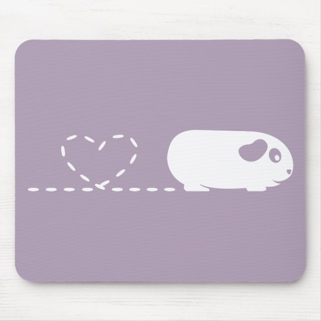 Pooping Heart Guinea Pig Mousemat (Front)