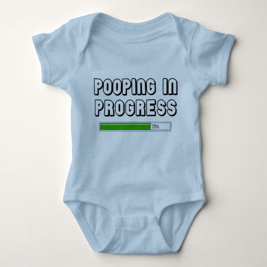 Pooping in Progress Baby Bodysuit