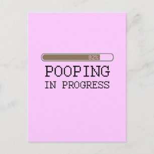 Pooping in progress baby t-shirt postcard