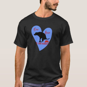 Pooping valentine Dog T-Shirt