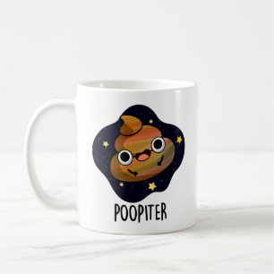 Poopiter Funny Planet Jupiter Pun Coffee Mug