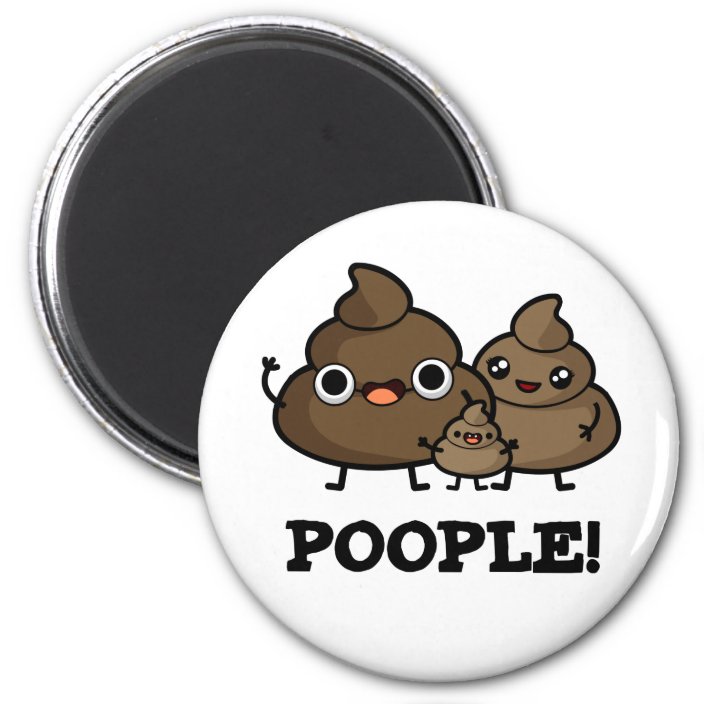 Poople Cute Poop Pun Magnet | Zazzle.co.uk