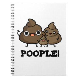 Poople Funny Poop People Pun Notebook