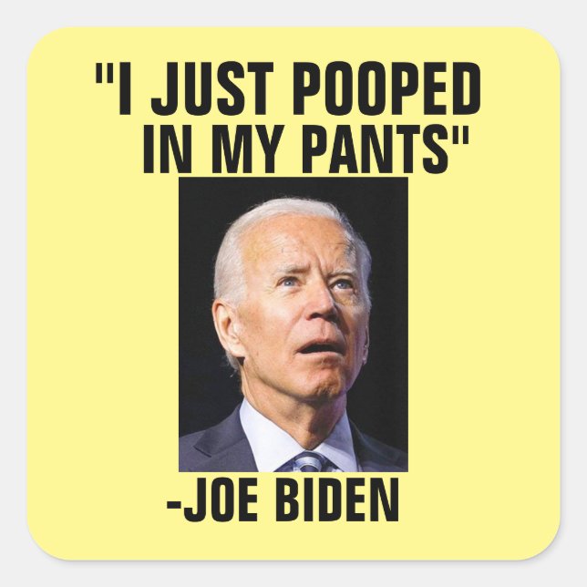 POOPY JOE BIDEN STICKERS (Front)