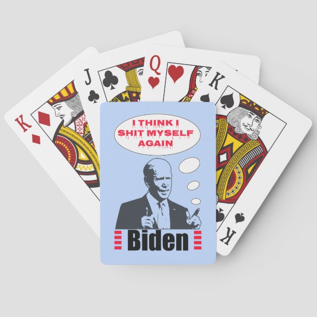 Poopy Pants Biden Playing Cards (Back)