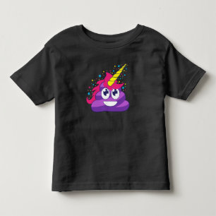 Poopy Unicorn Emoji Toddler T-Shirt