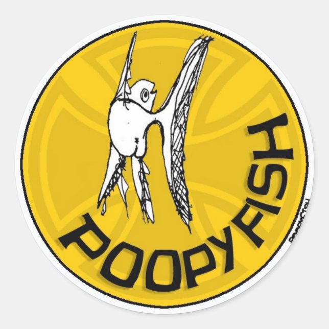 poopy window sticker (Front)