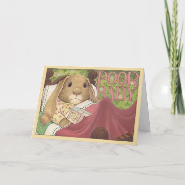 Poor Baby Bunny Card (Front)