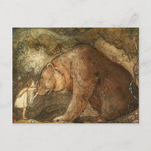 Poor Little Bear, 1912 by John Bauer Postcard