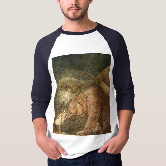 Poor Little Bear, 1912 by John Bauer T-Shirt (Front)