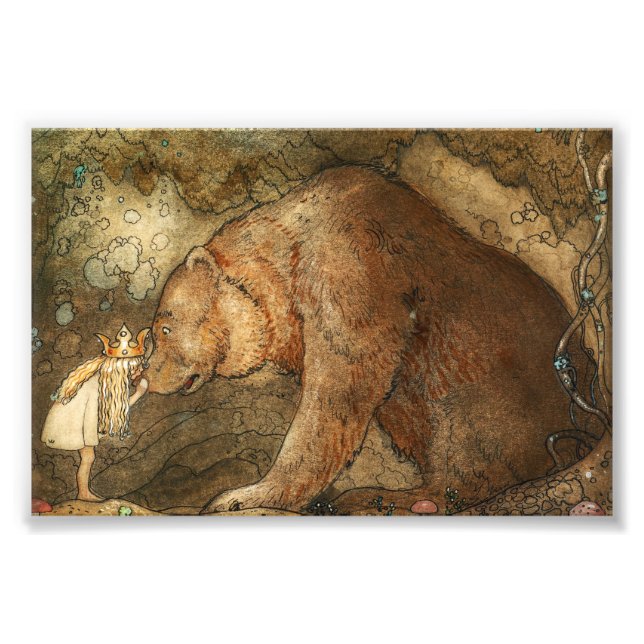Poor Little Bear by John Bauer Photo Print (Front)