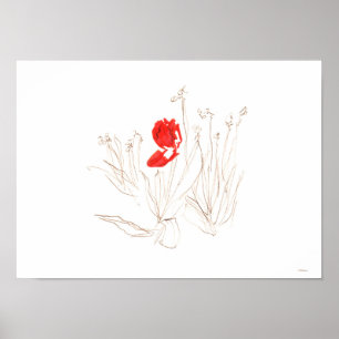 Poor lovely tulip poster