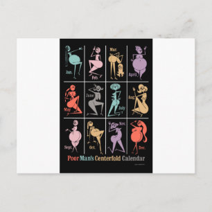 Poor Man’s Centerfold Calendar Postcard