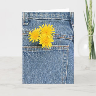 Poor man's bouquet greeting card