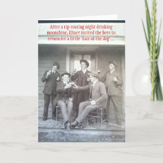 Poor Ol' Buster -  Vintage Invitation