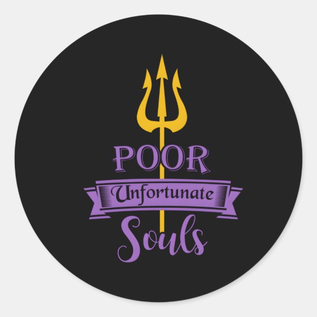 Poor Unfortunate Souls The Best From The Sea Witch Classic Round Sticker (Front)